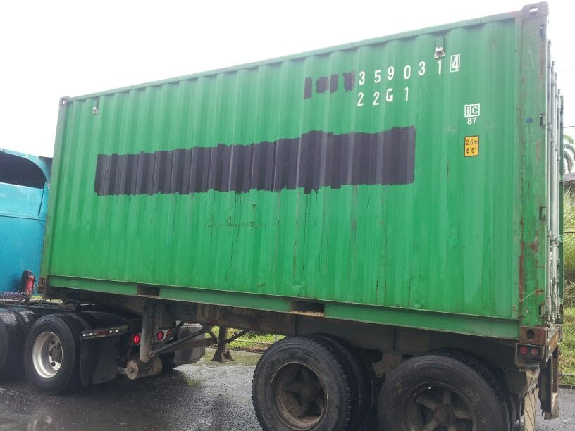 Container logistics operation